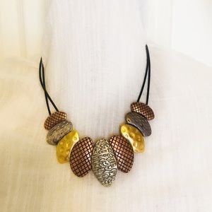 Four Metal Tone Statement Necklace